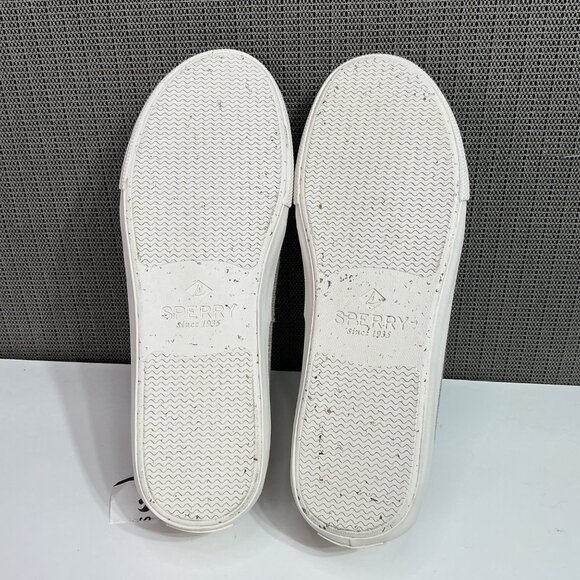Sperry Men's Boat Shoes Size 11.5 Beige Canvas Slip-On Casual - Picture 7 of 8